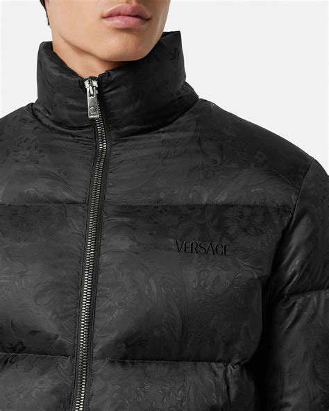 versace collection puffer jacket|versace barocco puffer jacket men.